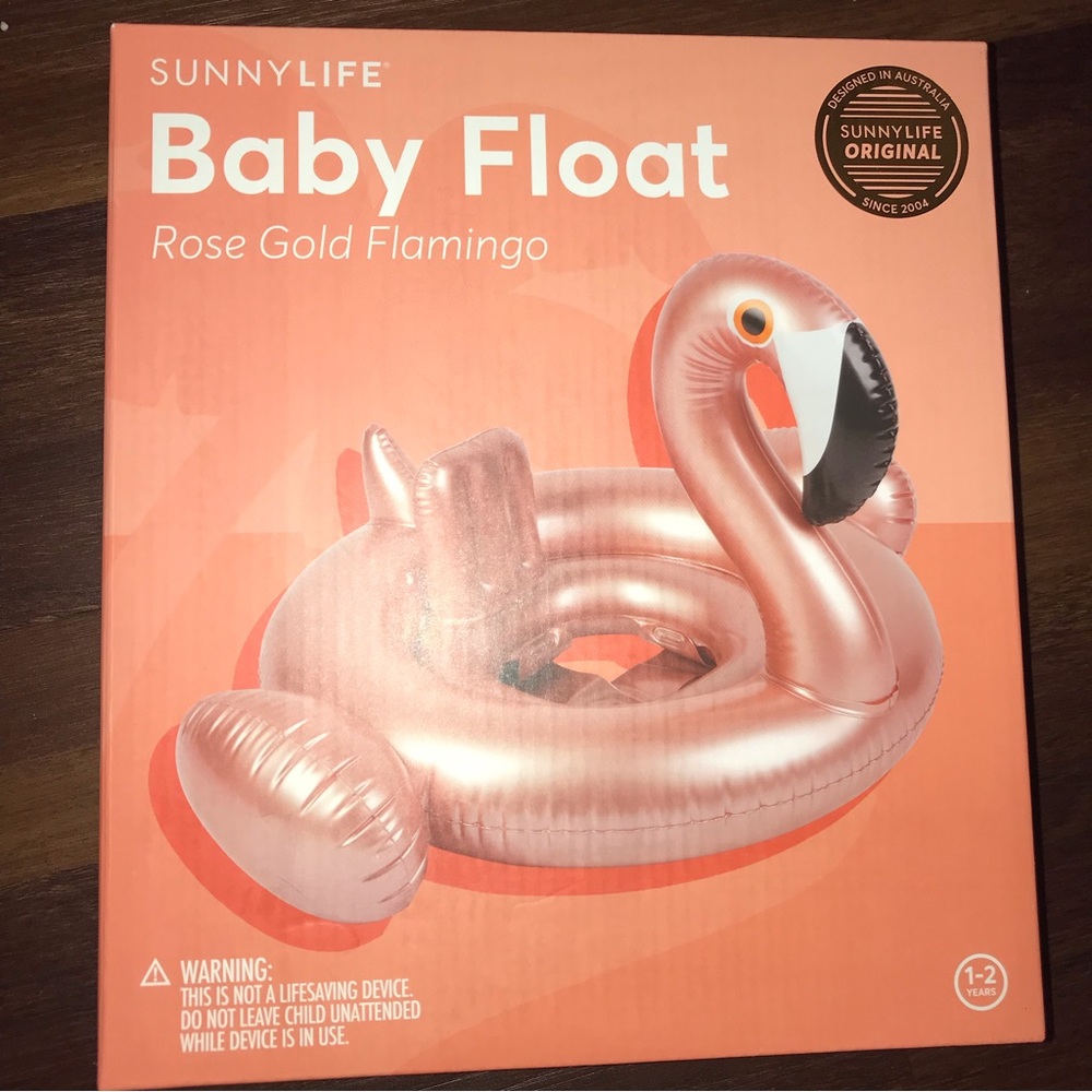 Sunnylife Baby Rose Gold Flamingo Float NIB - Picture 2 of 4